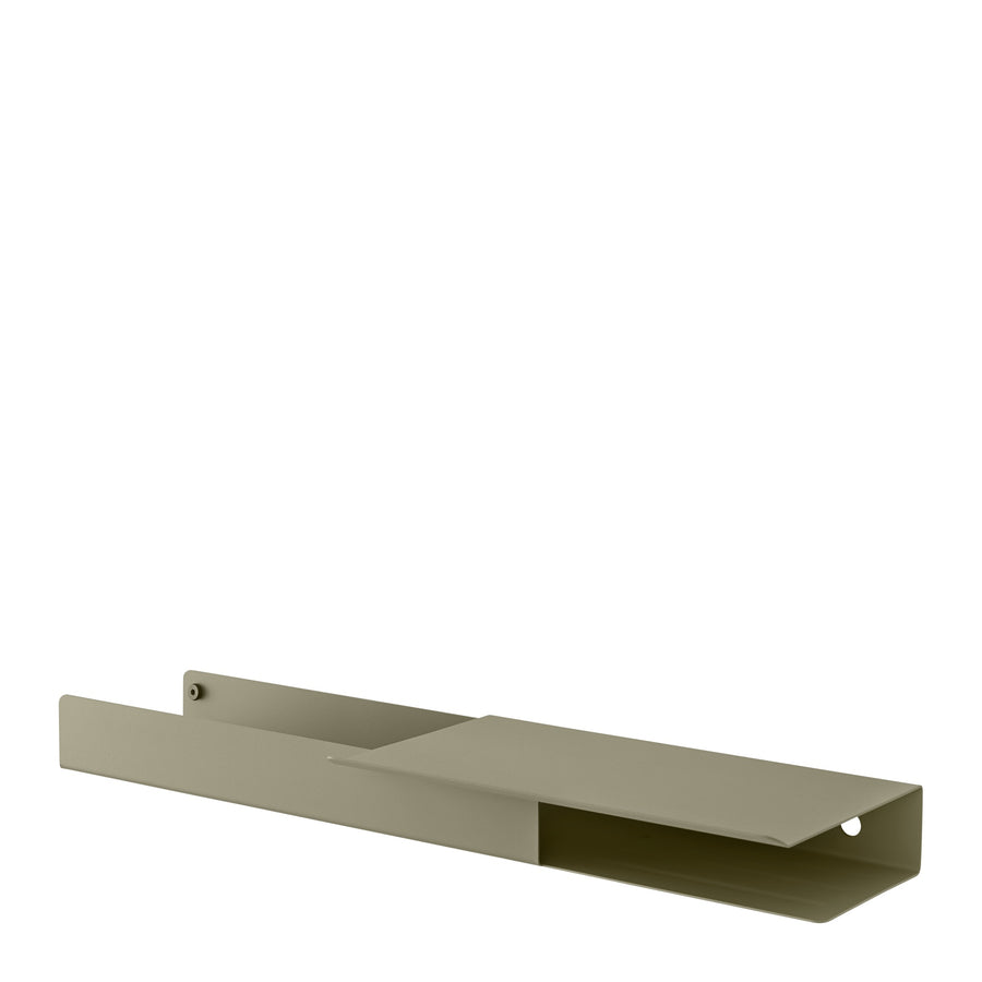 Nástěnná police Folded Platform, Olive