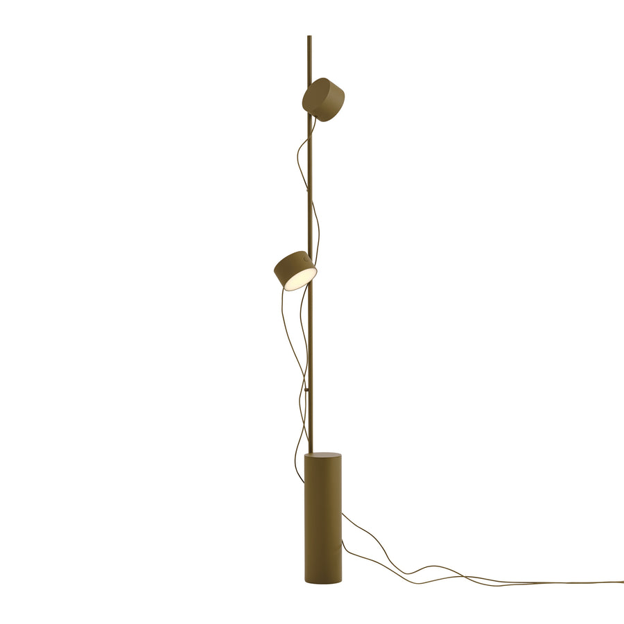 Stojací lampa Post, Brown Green