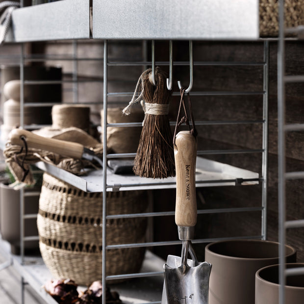String Nízká kovová police Metal Shelf Low 58 x 30, Galvanized - DESIGNSPOT