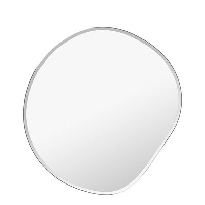 ferm LIVING Zrcadlo Pond XL, Dark Chrome - DESIGNSPOT