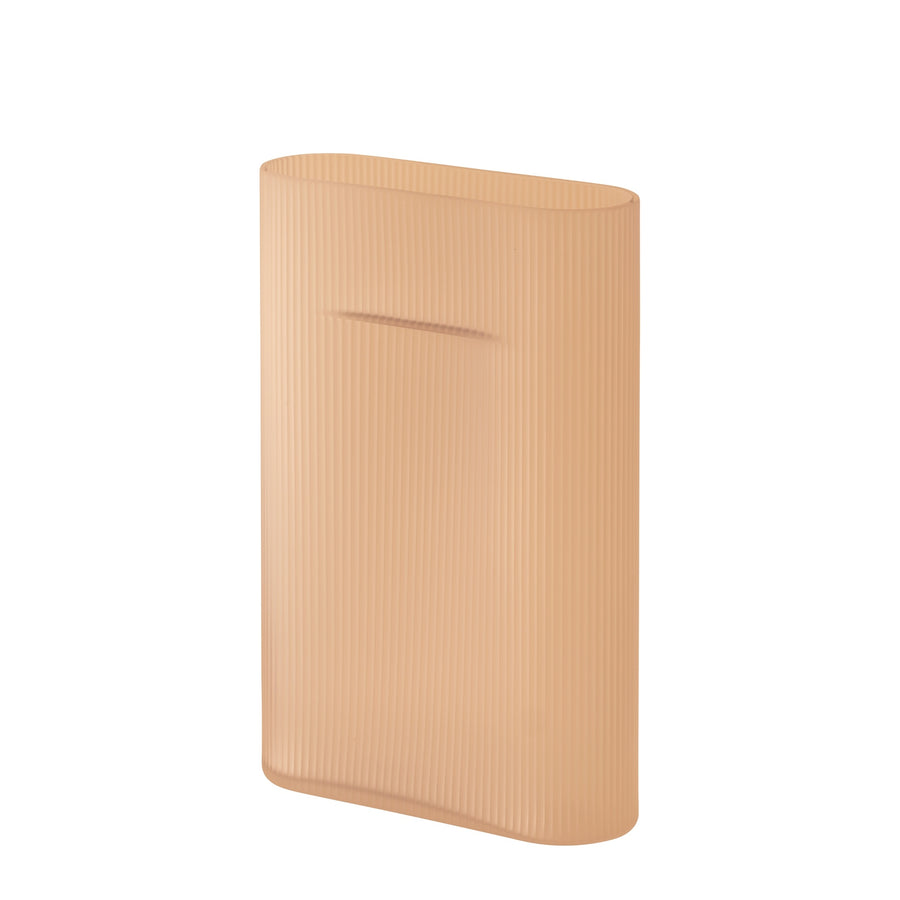 Váza Ridge 35, Light Orange Frosted Glass