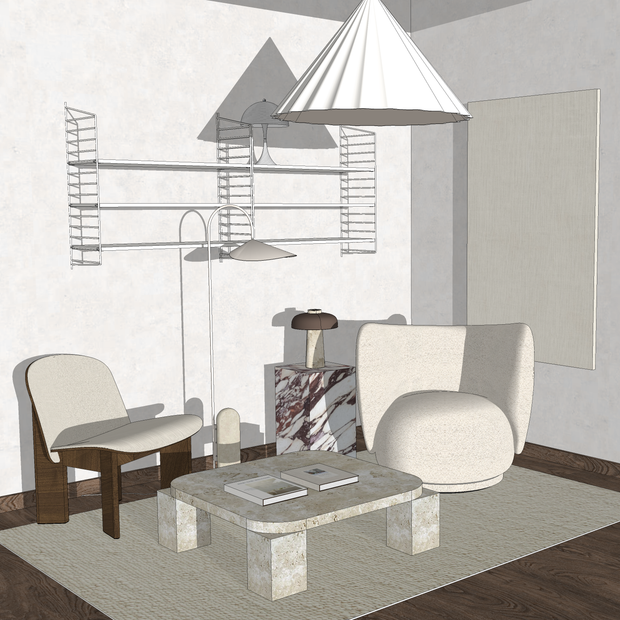 DESIGNSPOT Návrh interiéru na míru: rozšířený balíček - DESIGNSPOT