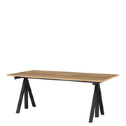 String Pracovní stůl Works, Black / Oak - DESIGNSPOT
