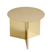 Hay Stolek Slit Table, Round Brass - DESIGNSPOT