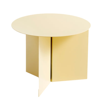 Hay Stolek Slit Table, Round Light Yellow - DESIGNSPOT