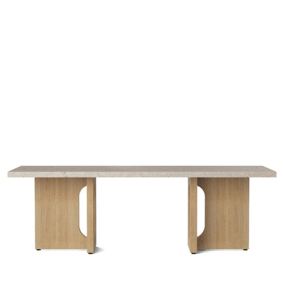Audo Copenhagen Konferenční stolek Androgyne Lounge, Natural Oak, Stone - DESIGNSPOT
