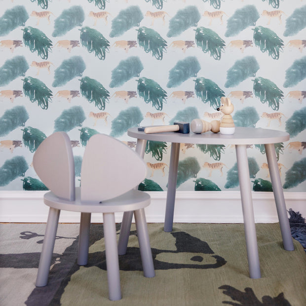 Nofred Dětská tapeta Monkey Fun, Blue - DESIGNSPOT