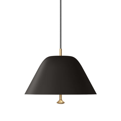 Audo Copenhagen Závěsná lampa Levitate 28, Black / Brass - DESIGNSPOT