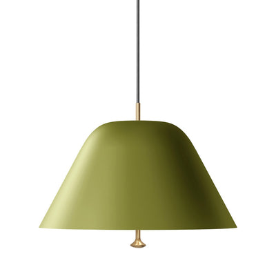 Audo Copenhagen Závěsná lampa Levitate 40, Saga Green / Brass - DESIGNSPOT