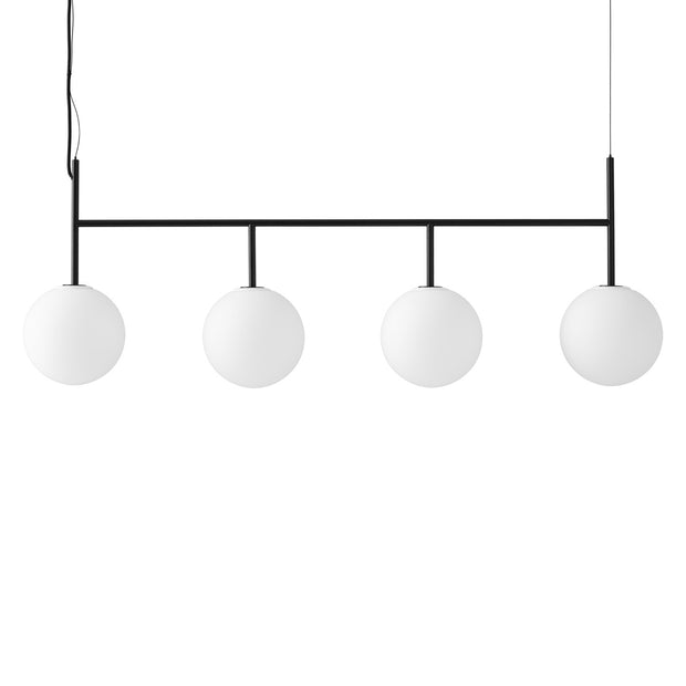 Audo Copenhagen Závěsná lampa TR Suspension Frame, Black, Matt Opal - DESIGNSPOT