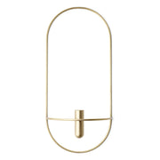 Audo Copenhagen Nástěnný svícen POV Oval, Brass - DESIGNSPOT