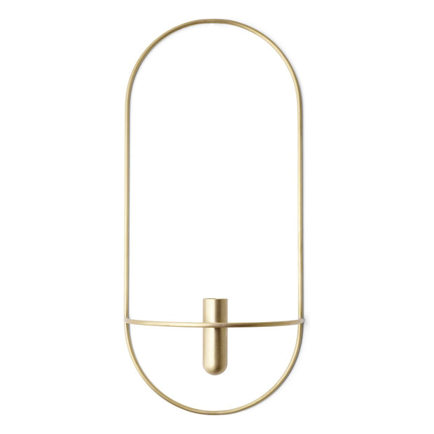Audo Copenhagen Nástěnný svícen POV Oval, Brass - DESIGNSPOT