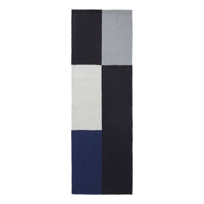 Hay Koberec Ethan Cook Flat Works, 80x250, Black and Blue - DESIGNSPOT