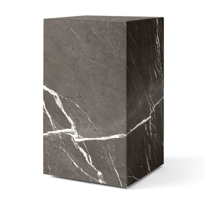 Audo Copenhagen Podstavec Plinth Tall, Grey Marble - DESIGNSPOT