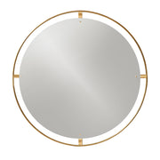 Audo Copenhagen Nástěnné zrcadlo Nimbus Ø110, Polished Brass - DESIGNSPOT