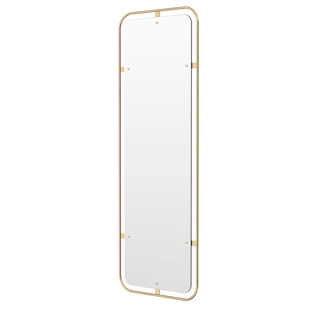 Audo Copenhagen Nástěnné zrcadlo Nimbus, Rectangular, Polished Brass - DESIGNSPOT
