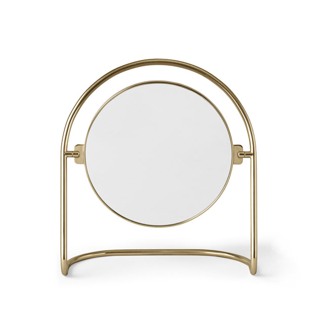 Audo Copenhagen Stolní zrcadlo Nimbus, Polished Brass - DESIGNSPOT