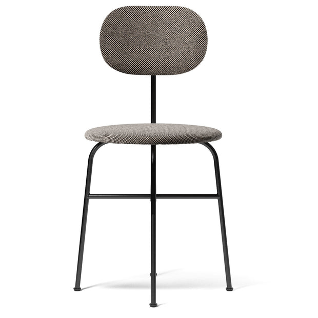Audo Copenhagen Židle Afteroom Dining Chair Plus, Black Steel / Doppiopanama 001 - DESIGNSPOT