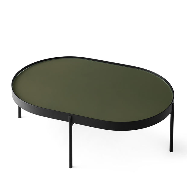Audo Copenhagen Konferenční stolek Nono Table L, Dark Green - DESIGNSPOT
