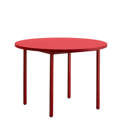 Hay Jídelní stůl Two-Colour Ø105, Red / Red - DESIGNSPOT