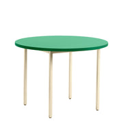 Hay Jídelní stůl Two-Colour Ø105, Ivory / Green Mint - DESIGNSPOT