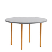 Hay Jídelní stůl Two-Colour Ø120, Ochre / Light Grey - DESIGNSPOT