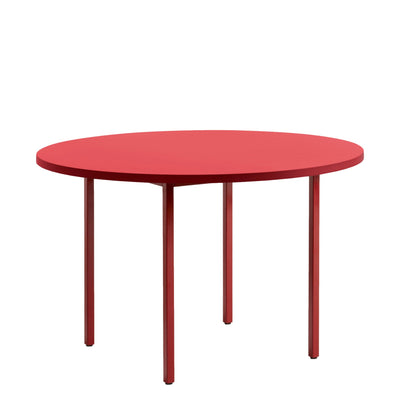 Hay Jídelní stůl Two-Colour Ø120, Red / Red - DESIGNSPOT