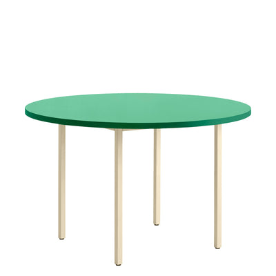 Hay Jídelní stůl Two-Colour Ø120, Ivory / Green Mint - DESIGNSPOT