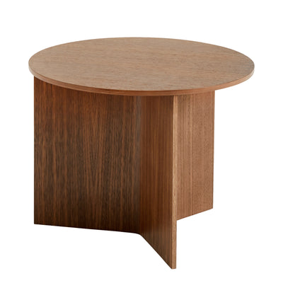 Hay Stolek Slit Table Wood, Round Walnut - DESIGNSPOT