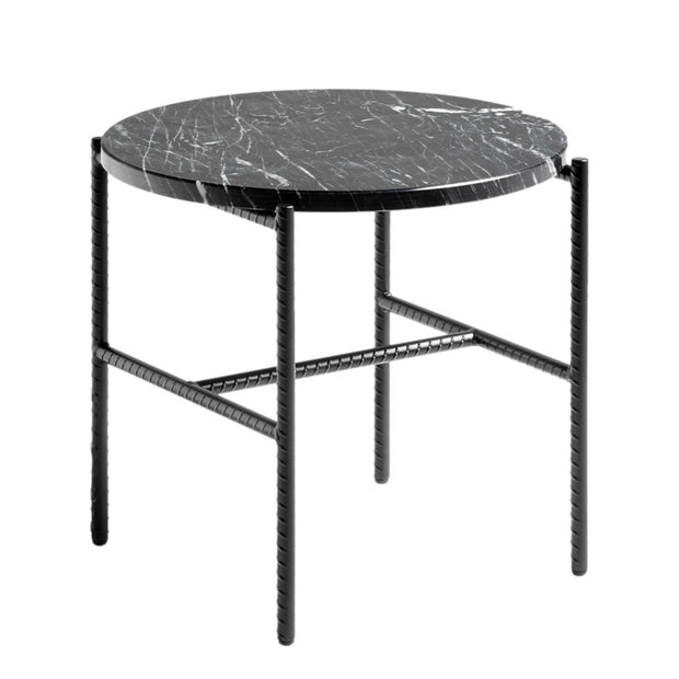 Hay Rebar Side Table, Ø45x40, Black Marble - DESIGNSPOT