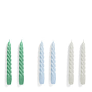 Hay Sada svíček Candle M, 6ks, Green + Blue + Grey - DESIGNSPOT