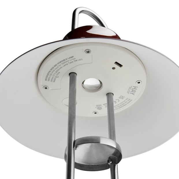 Hay Přenosná lampa Mousqueton, Iron Red - DESIGNSPOT