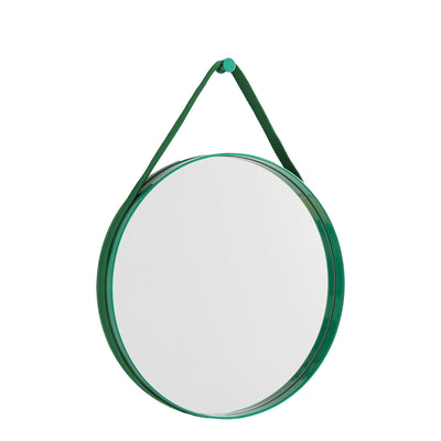 Hay Nástěnné zrcadlo Strap Mirror No 2 Ø50, Green - DESIGNSPOT