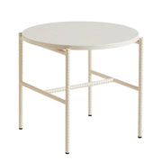 Hay Rebar Side Table, Ø45x40, Beige Marble - DESIGNSPOT