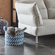 Hay Koš Bead Basket s uchy, Blue Dash - DESIGNSPOT