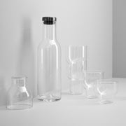 Audo Copenhagen Karafa na vodu Bottle 1 l, Clear / Steel - DESIGNSPOT