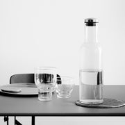 Audo Copenhagen Karafa na vodu Bottle 1 l, Clear / Steel - DESIGNSPOT