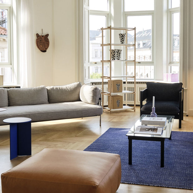 Hay Koberec Moiré Kelim, Blue - DESIGNSPOT