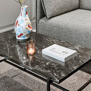 Hay Rebar Coffee Table, 80x49, Black Marble - DESIGNSPOT