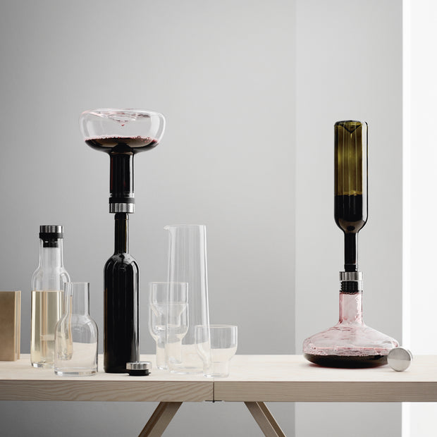 Audo Copenhagen Dekantační karafa Wine Breather Deluxe, Steel - DESIGNSPOT