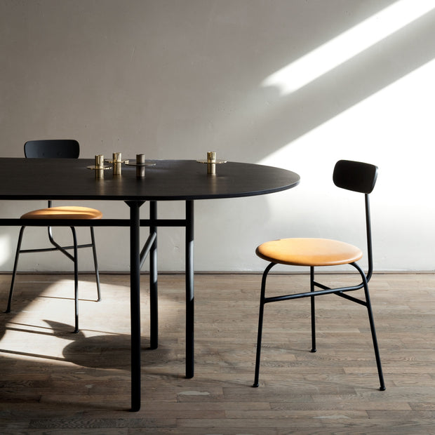 Audo Copenhagen Židle Afteroom Dining Chair, Black / Cognac Leather - DESIGNSPOT