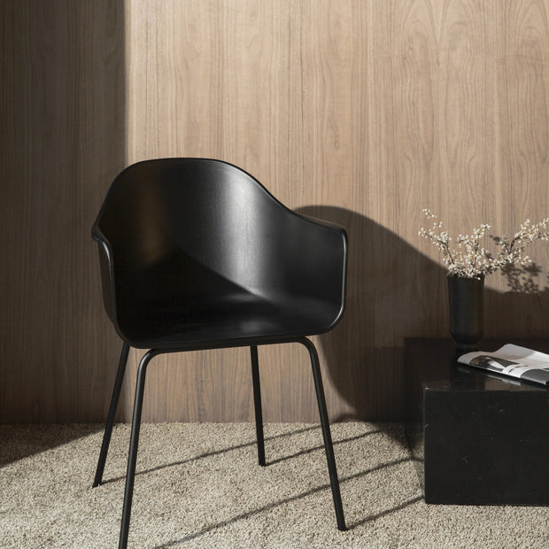 Audo Copenhagen Jídelní židle Harbour, Dark Oak / Olive - DESIGNSPOT