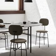 Audo Copenhagen Židle Afteroom Dining Chair Plus, Black Steel / City Velvet CA7832 - DESIGNSPOT