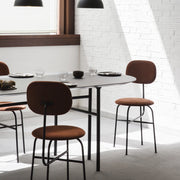 Audo Copenhagen Židle Afteroom Dining Chair Plus, Black Steel / Doppiopanama 001 - DESIGNSPOT