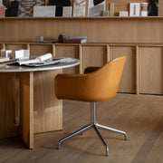 Audo Copenhagen Židle Harbour Swivel Chair, Chrome / Dakar 250 - DESIGNSPOT