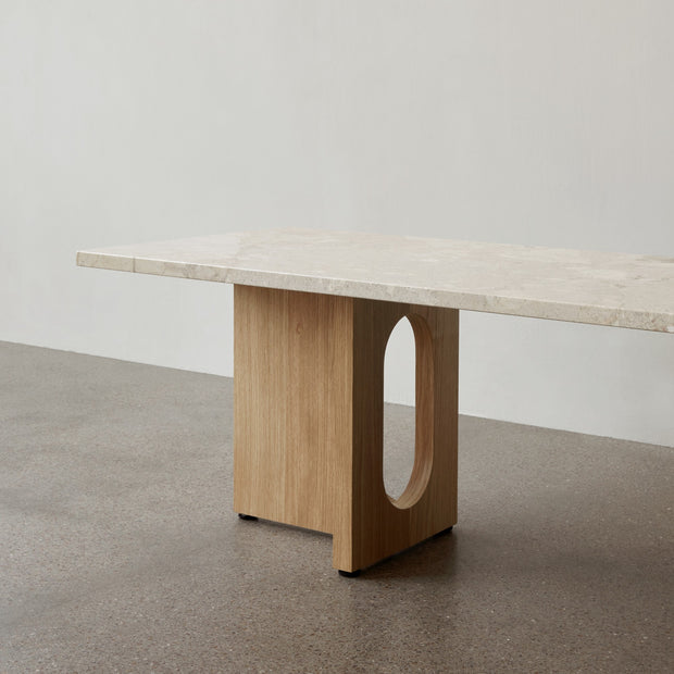Audo Copenhagen Konferenční stolek Androgyne Lounge, Natural Oak, Stone - DESIGNSPOT