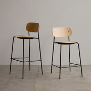 Audo Copenhagen Barová židle Co Counter Chair, Black Oak - DESIGNSPOT