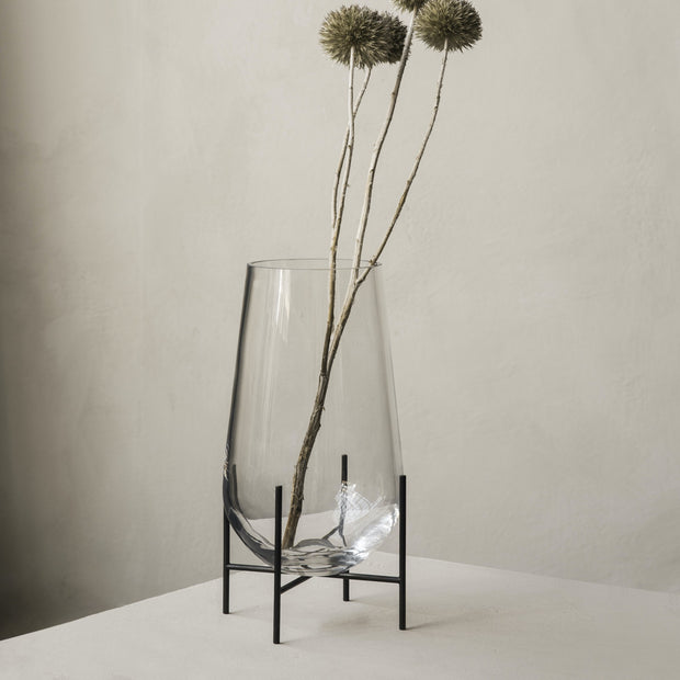 Audo Copenhagen Váza Echasse S, Clear / Bronzed Brass - DESIGNSPOT