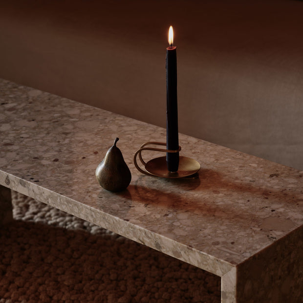 Audo Copenhagen Stolní svícen Clip, tříramenný, Brass - DESIGNSPOT