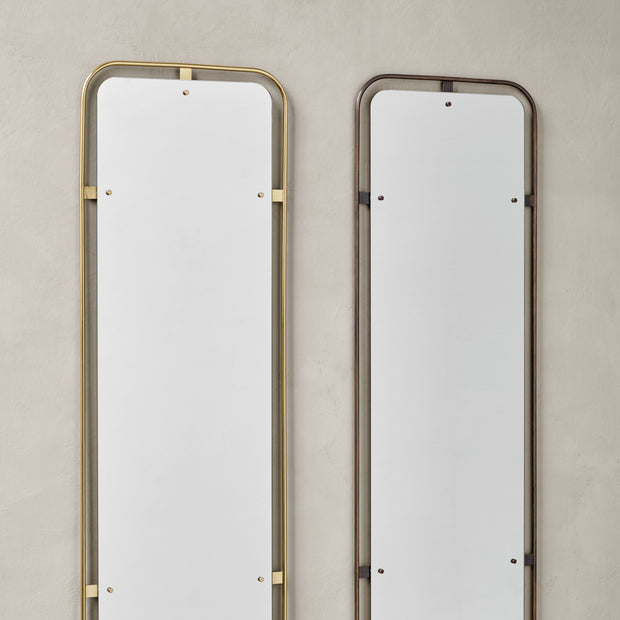 Audo Copenhagen Nástěnné zrcadlo Nimbus, Rectangular, Bronzed Brass - DESIGNSPOT